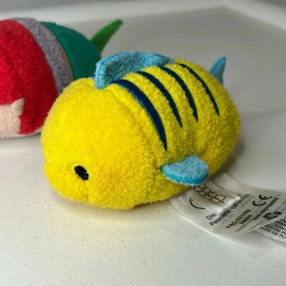 Disney Tsum Tsum Ariel and Flounder Little Mermaid Mini  Plush - Picture 3 of 8